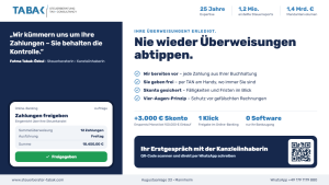 Zahlungsverkehr über die Steuerkanzlei: Überweisungen vorbereiten lassen, selbst freigeben